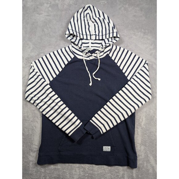 Orvis Tops - Orvis Sweatshirt Hoodie Womens Size Medium Blue Striped Athleisure Loungewear